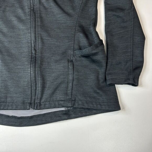 MEDELITA Ionic Nurse Scrub Jacket Womens Small S Polyester Full Zip Dark Gray - Picture 3 of 11